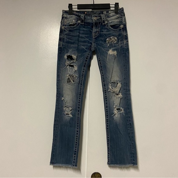 Miss Me Signature Skinny Stretch Cropped Jean Size 26 - Picture 4 of 12